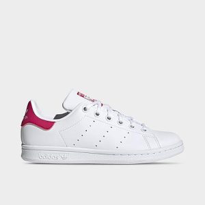 Adidas Big Kids&apos; Originals Stan Smith Casual Shoes in White/White Size 6.0 - 2990186