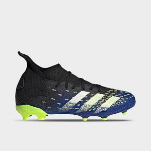 Adidas Big Kids&apos; Predator Freak.3 Firm Ground Soccer Cleats in Black/Black Size 6.0 - 3060835