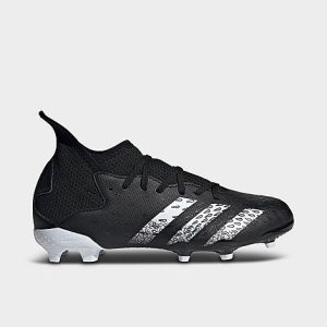 Adidas Big Kids&apos; Predator Freak.3 Firm Ground Soccer Cleats in Black/Black Size 5.0 - 3089888