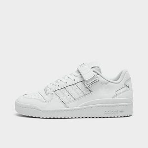 Adidas Men&apos;s Originals Forum Low Casual Shoes in White/White Size 13.0 Leather - 3020699