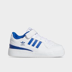 Adidas Kids&apos; Toddler Originals x Monsters, Inc. Forum Low Casual Shoes in Blue/White/Cloud White Size 9.0 Leather/Fur - 3031607