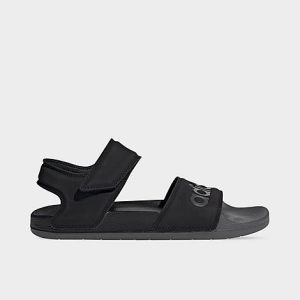 Adidas Men&apos;s Adilette Athletic Sandals in Black/Black Size 10.0 - 3088303