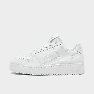 Adidas Women&apos;s Originals Forum Bold Casual Shoes in White/White Size 10.0 Leather - 3020756
