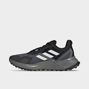 Adidas Women&apos;s Terrex Soulstride Trail Running Shoes in Black/Core Black Size 8.5 - 3505457