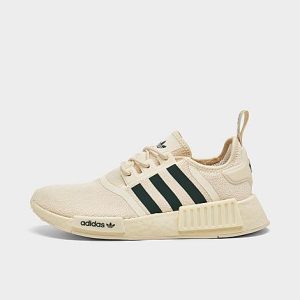 Adidas Women&apos;s Originals NMD R1 Casual Shoes in Off-White/Cream White Size 10.5 - 3201493