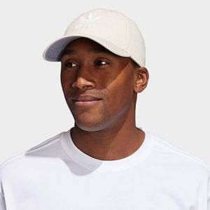 Adidas Originals Precurved Washed Strapback Hat in White/White 100% Cotton - 8204712