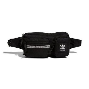 Adidas Originals Rectangle Crossbody Bag in Black/Black Polyester - 8205197