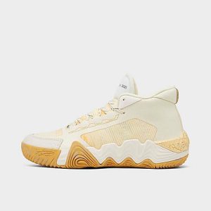 New Balance Big Kids&apos; Kawhi 2 New Money Basketball Shoes in Beige/Dawn Glow Size 5.0 - 3210438