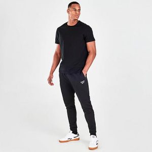 Reebok Men&apos;s Identity Jogger Pants in Black/Black Size XL Cotton/Polyester - 5773739
