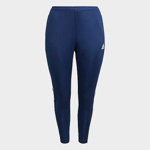 Adidas Women&apos;s Tiro 21 Track Pants (Plus Size) in Blue/Team Navy Blue Size 3XL Polyester/Knit - 5733886