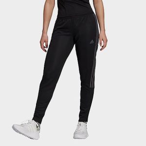 Adidas Women&apos;s Tiro 21 Track Pants in Black/Black Size XL Polyester/Knit/Plastic - 5733959