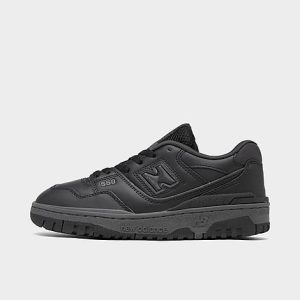 New Balance Big Kids&apos; 550 Casual Shoes in Black/Black Size 3.5 Leather - 3514715