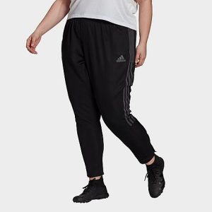 Adidas Women&apos;s Tiro 21 Track Pants (Plus Size) in Black/Black Size 3XL Polyester/Knit - 5733901