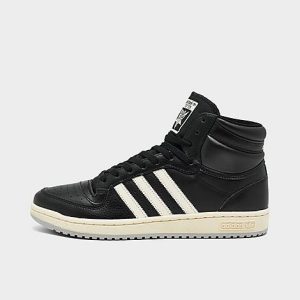 Adidas Men&apos;s Top Ten RB Casual Shoes in Black/Core Black Size 11.0 Leather - 3199741