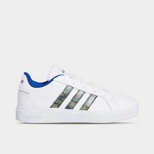 Adidas Big Kids&apos; Grand Court 2.0 Casual Shoes in White/White Size 13.0 Leather - 3503357
