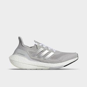 Adidas Women&apos;s UltraBOOST 21 Running Shoes in Grey/Solid Grey Size 5.0 Knit - 3096101
