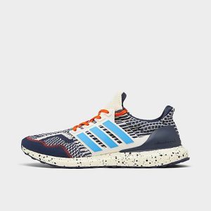 Adidas Men&apos;s UltraBOOST 5.0 DNA Running Shoes in Blue/Off-White/Shadow Navy Size 7.5 Knit/Plastic - 3200491