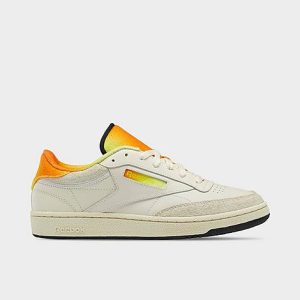 Reebok Men&apos;s Club C 85 Casual Shoes in Off-White/Alabaster Size 14.0 Leather - 3514106