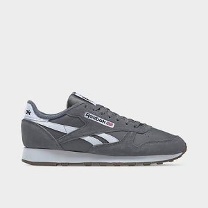 Reebok Men&apos;s Classic Leather Casual Shoes in Grey/Pure Grey 6 Size 13.0 - 3205440