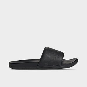 Adidas Men&apos;s Adilette Cloudfoam Plus Slide Sandals in Black/Black Size 13.0 - 3088218
