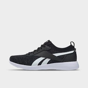Reebok Women&apos;s Walkawhile Casual Shoes in Black/Core Black Size 10.5 Knit - 3200844