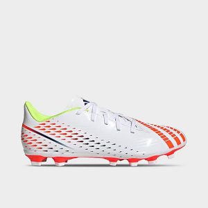 Adidas Men&apos;s Predator Edge.4 Flexible Ground Soccer Cleats in White/White Size 9.0 Leather - 3549843