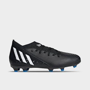 Adidas Big Kids&apos; Predator Edge.3 Firm Ground Soccer Cleats in Black/Black Size 6.0 - 3187700