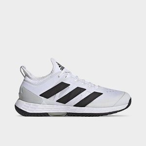 Adidas Men&apos;s Adizero Ubersonic 4 Tennis Shoes in White/White Size 9.0 - 3192101