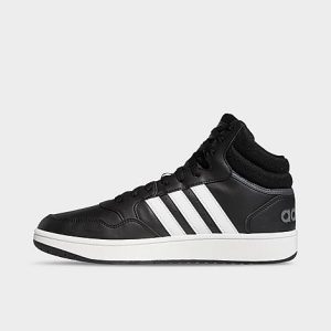 Adidas Men&apos;s Hoops 3.0 Mid Classic Vintage Casual Shoes in Black/Black Size 11.5 - 3192944