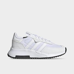 Adidas Big Kids&apos; Originals Retropy F2 Casual Shoes in White/White Size 6.0 Suede - 3503013