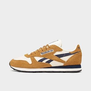 Reebok Men&apos;s Classic Leather Casual Shoes in Beige/Chalk Size 13.0 - 3224297