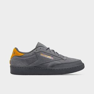 Reebok Men&apos;s Club C 85 Casual Shoes in Grey/Pure Grey Size 9.5 Leather - 3511826