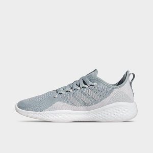 Adidas Women&apos;s Fluidflow 2.0 Running Shoes in Blue/Magic Grey Size 6.5 Knit - 3505360