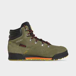 Adidas Men&apos;s Terrex Snowpitch COLD. RDY Hiking Shoes in Green/Focus Olive Size 14.0 Leather - 3200457