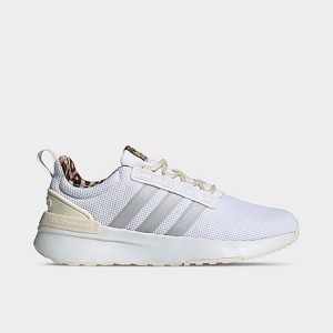 Adidas Women&apos;s Essentials Racer TR21 Running Shoes in White/Cloud White Size 5.0 Leather - 3113858