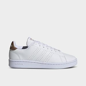 Adidas Women&apos;s Essentials Advantage Casual Shoes in White/White Size 9.0 Leather/Plastic - 3184359