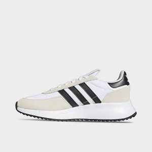 Adidas Men&apos;s Originals Retropy F2 Casual Shoes in White/Off-White/White Size 5.0 Suede - 3504255