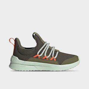 Adidas Big Kids&apos; Lite Racer Adapt 5.0 Casual Shoes in Green/Focus Olive Size 13.5 Knit - 3542856