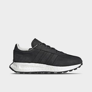 Adidas Men&apos;s Originals Retropy E5 Casual Shoes in Black/Carbon Size 14.0 Suede - 3543758