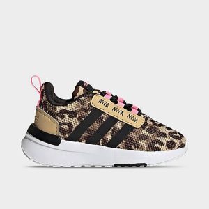 Adidas Girls&apos; Toddler Racer TR21 Stretch Lace Casual Shoes in Camo/Beam Pink Size 10.0 - 3549146