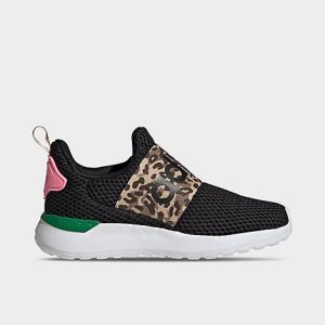 Adidas Girls&apos; Little Kids&apos; and Big Kids&apos; Essentials Lite Racer Adapt 4.0 Casual Shoes in Black/Core Black Size 7.0 - 3503064