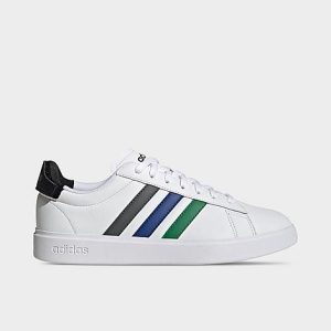 Adidas Men&apos;s Essentials Grand Court 2.0 Casual Shoes in White/White Size 14.0 Leather/Denim - 3544067