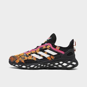 Adidas Men&apos;s Sportswear Web BOOST Running Shoes in Black/Orange/Core Black Size 13.0 - 3224774