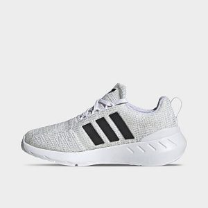 Adidas Little Kids&apos; Originals Swift Run 22 Casual Shoes in White/White Size 3.0 Knit - 3166375