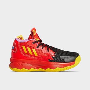 Adidas Little Kids&apos; Dame 8 Basketball Shoes in Red/Black/Red Size 13.0 - 3200074