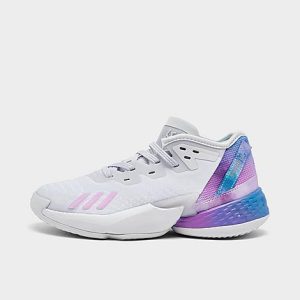 Adidas Little Kids&apos; D.O.N. Issue #4 Basketball Shoes in White/Dash Grey Size 13.0 - 3164725
