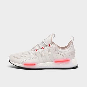 Adidas Men&apos;s Originals NMD R1 V3 Casual Shoes in White/White Size 13.0 Fiber - 3162880