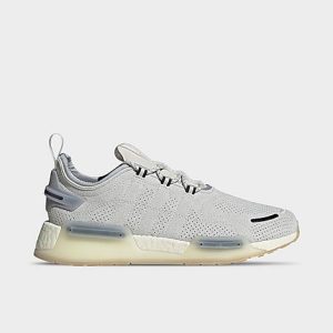 Adidas Men&apos;s Originals NMD R1 V3 Casual Shoes in Grey/Grey Size 8.0 Fiber - 3544081
