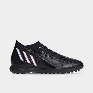 Adidas Men&apos;s Predator Edge.3 Turf Soccer Boots in Black/Core Black Size 10.0 - 3191853