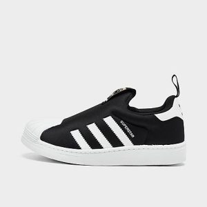 Adidas Little Kids&apos; Originals Superstar 360 Slip-On Casual Shoes in Black/White/Black Size 13.0 - 3098321